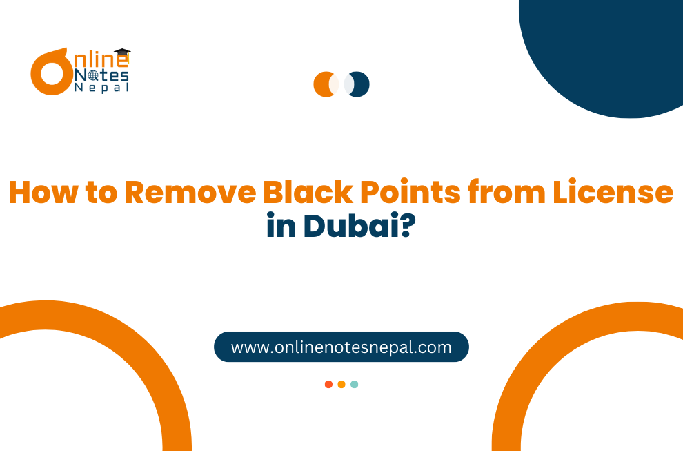 How to Remove Black Points from a License in Dubai?